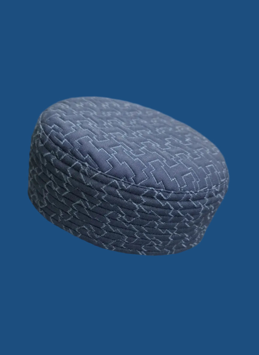 Blue Wedding Cap Traditional Islamic Headwear for Men Sri Lanka | Premium Elegant Design | AlMumtaz