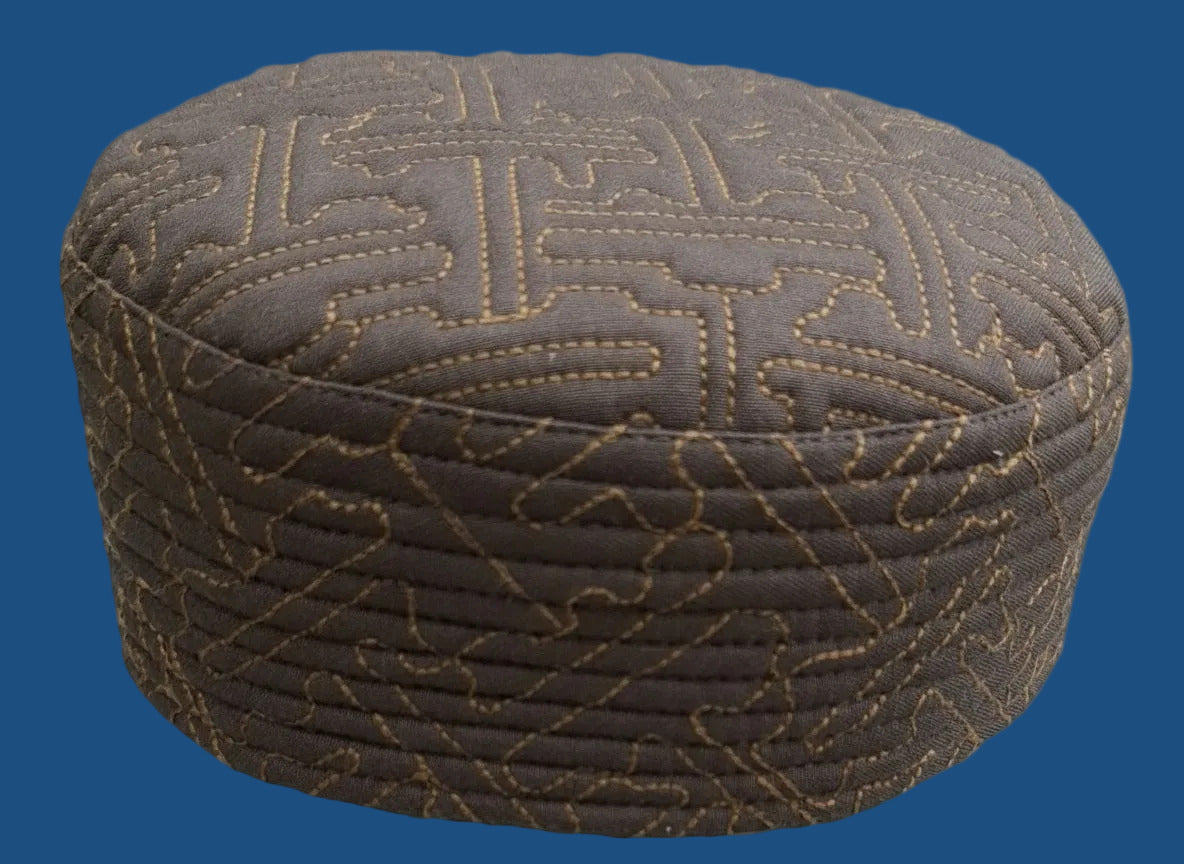 Brown wedding cap for men - Traditional Islamic headwear for grooms in Sri Lanka | AlMumtaz