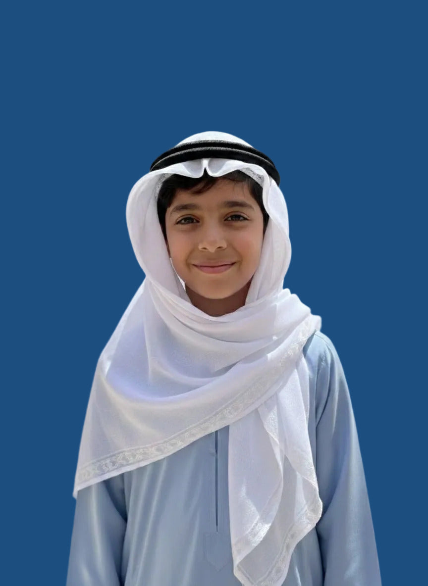 White Madrasa Islamic Turban - Traditional Muslim Headwear for Students and Scholars in Sri Lanka | AlMumtaz